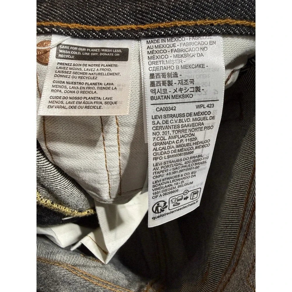 Levi's 501 Original Fit Jeans Mens W30 L30 Dark Wash Button Fly 100% Cotton NWOT